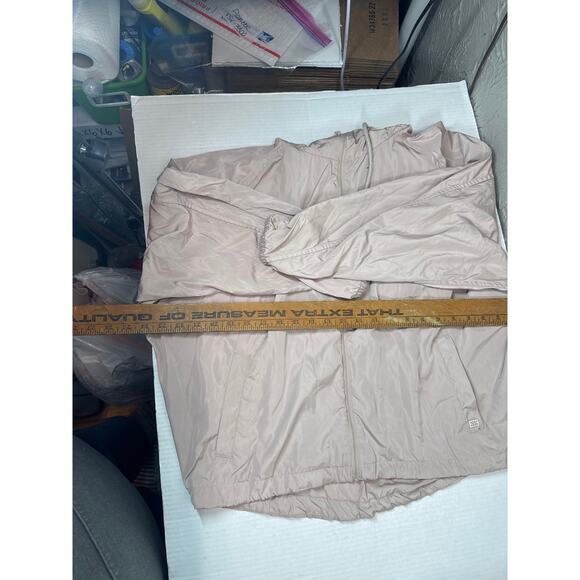 SOIA & KYO Light Tea Rose Hooded Zip Windbreaker jacket Womens Size Small/Medium - Picture 5 of 5